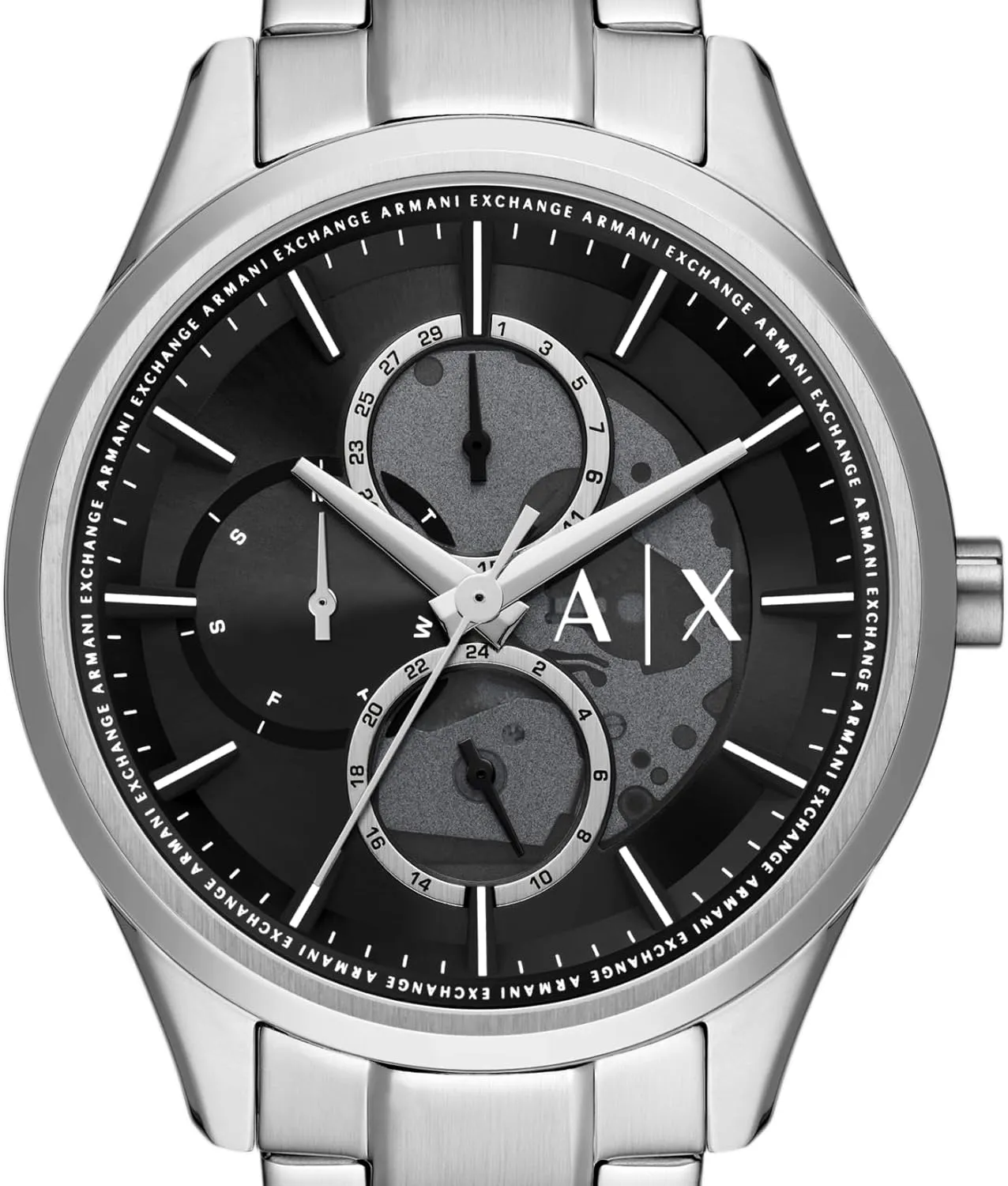 Stainless gibbon ask Steel Band A|X Armani Exchange Multifunction Watch for Men with Leather or 