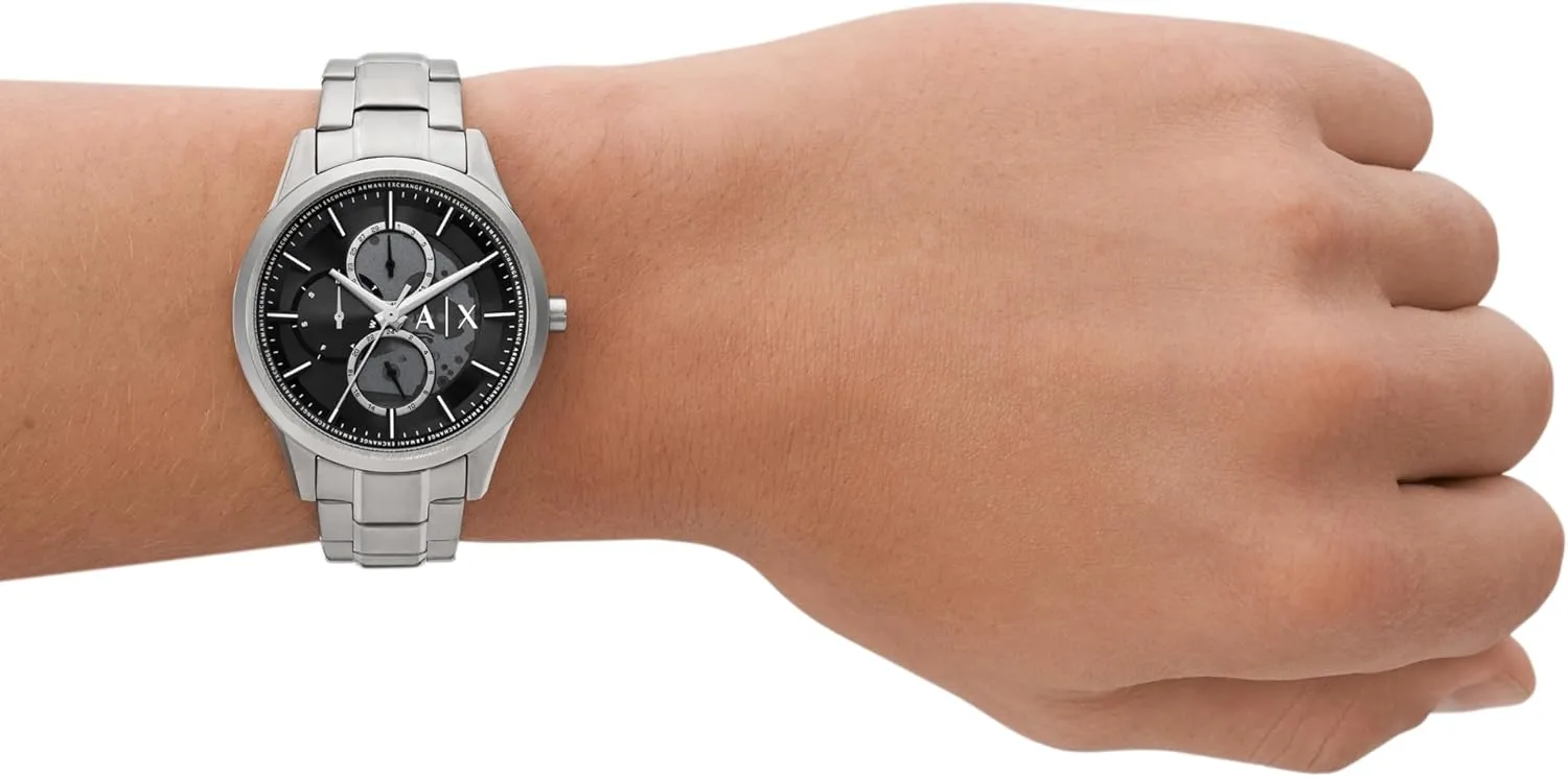 Stainless gibbon ask Steel Band A|X Armani Exchange Multifunction Watch for Men with Leather or 