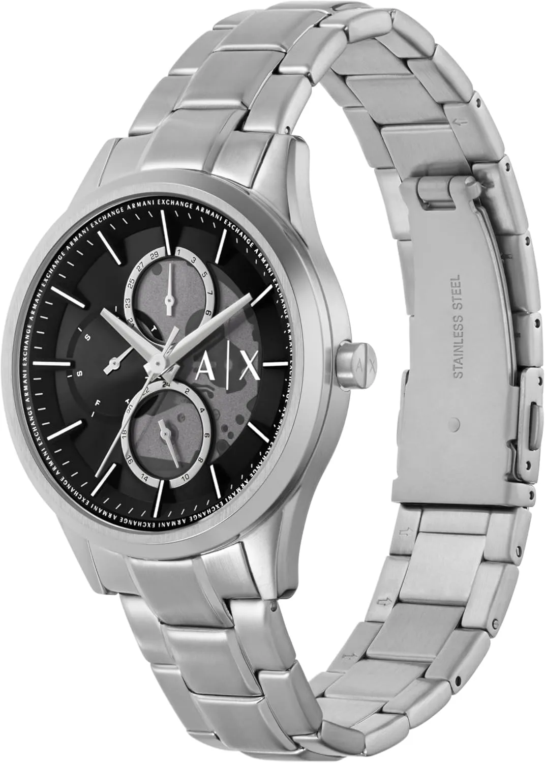 Stainless gibbon ask Steel Band A|X Armani Exchange Multifunction Watch for Men with Leather or 