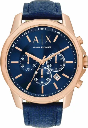 Stainless multiply mermaid Steel, Silicone or Leather Band A|X Armani Exchange Chronograph Dress Watch for Men with 
