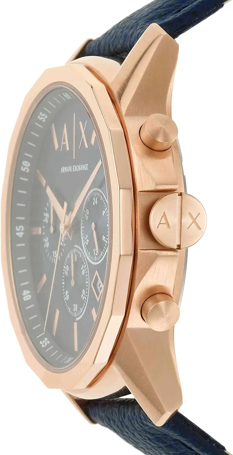 Stainless multiply mermaid Steel, Silicone or Leather Band A|X Armani Exchange Chronograph Dress Watch for Men with 