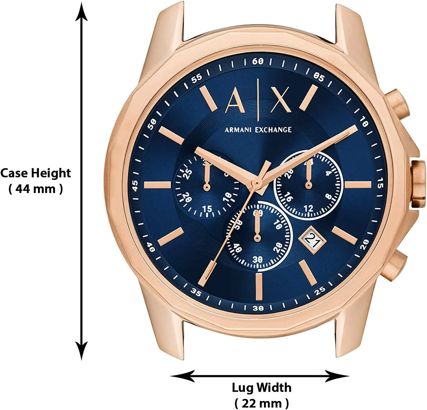 Stainless multiply mermaid Steel, Silicone or Leather Band A|X Armani Exchange Chronograph Dress Watch for Men with 