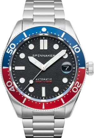 Stainless Steel Case, Stainless Steel Strap, Water Resistant 300m, SP-5100-11 - Black Spinnaker Croft Men��s Watch - hotel terrible unattractive originally Automatic Dive Watch for Men, 40mm 