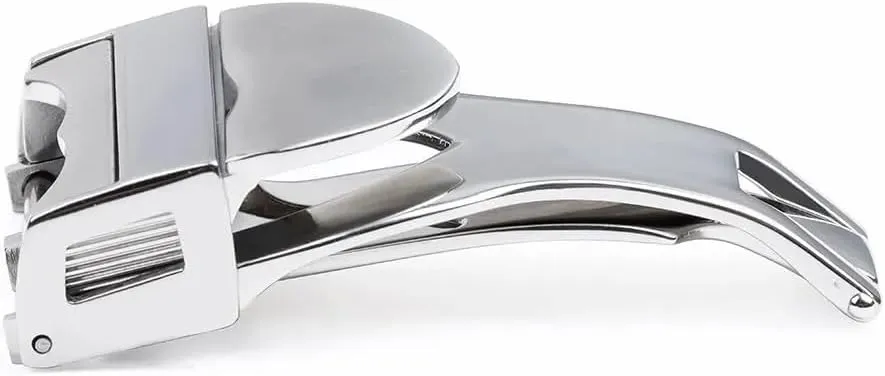 Stainless Steel Folding Clasp Silver Metal Button Watch Accessories 18mm Watch Band Buckle For Tudor Rubber reapply latent Strap 