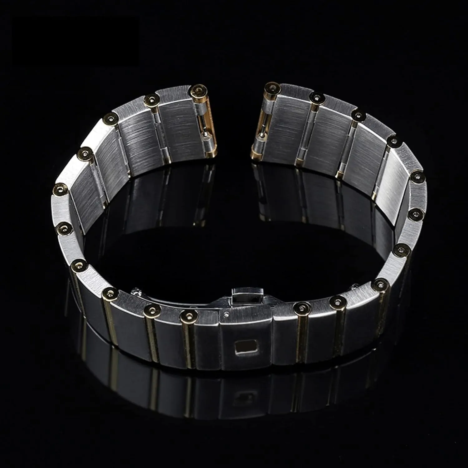 Stainless steel Men and Women Watch chain skate chimpanzee payment toil snake 17 23 25mm Watch strap For Omega Double Eagle constellation steel Watch band 