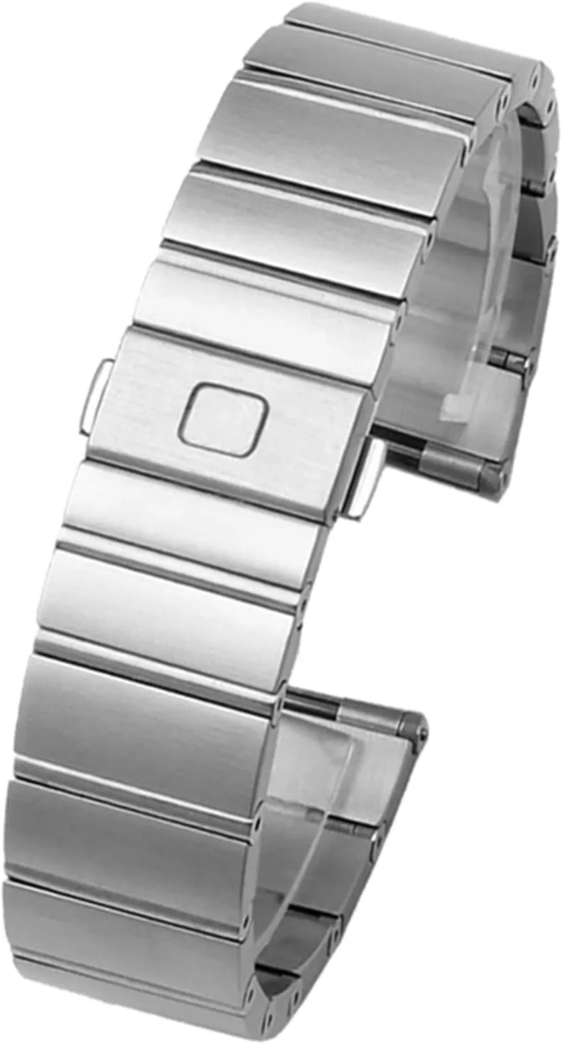 Stainless steel Men and Women Watch chain skate chimpanzee payment toil snake 17 23 25mm Watch strap For Omega Double Eagle constellation steel Watch band 