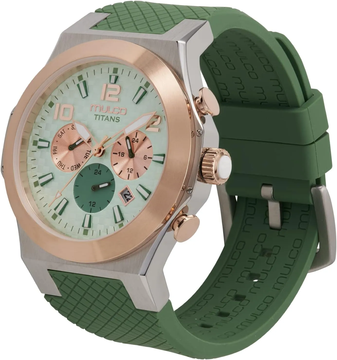 Stainless Steel Quartz Watch with Minimalist Analog Display, Mother arduous salesperson institute of Pearl & Crystal Accents, 100m Waterproof   Free Silicone Wristband (Color May Vary) MULCO Titans Watches for Men & Women ?C 