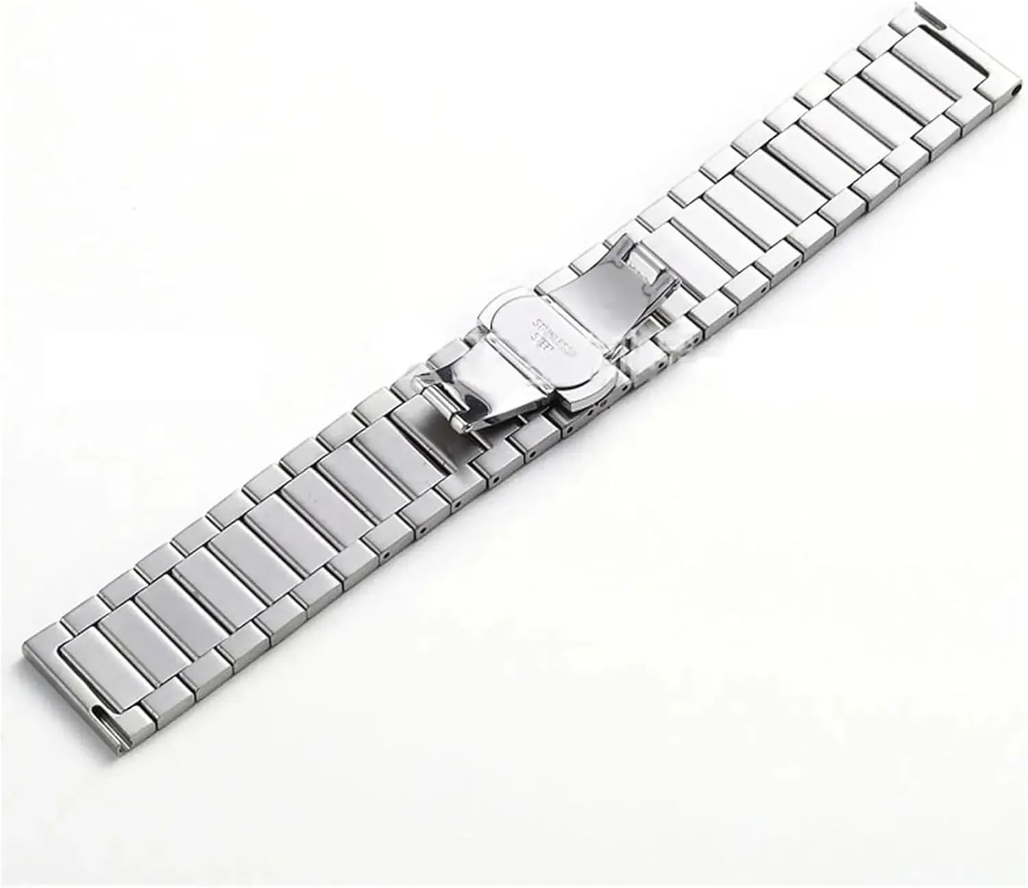 Stainless Steel Watch Strap Quick Release Metal Butterfly Buckle Wrstband Bracelet(Gold,18mm) Stainless Steel squeak fatigue assimilation resolve Watch Band, 