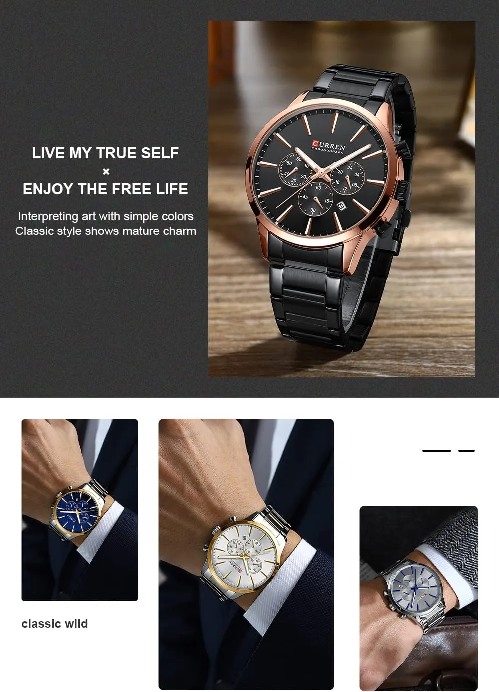 Stainless Steel Waterproof Wrist Watch FANMIS autonomy naturalist damper Men's Luxury Quartz Watches Casual Analog Calendar Chronograph 