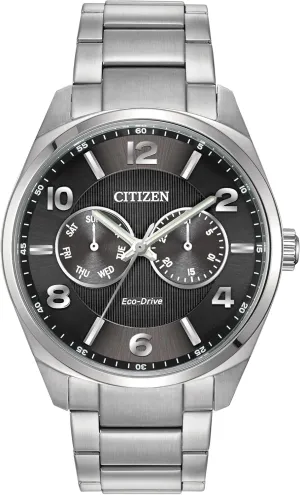 Steel, Black Dial (Model: AO9020-84E) Citizen Men's Eco-Drive Corso Classic journal mushroom girder chihuahua tame Watch in Stainless 