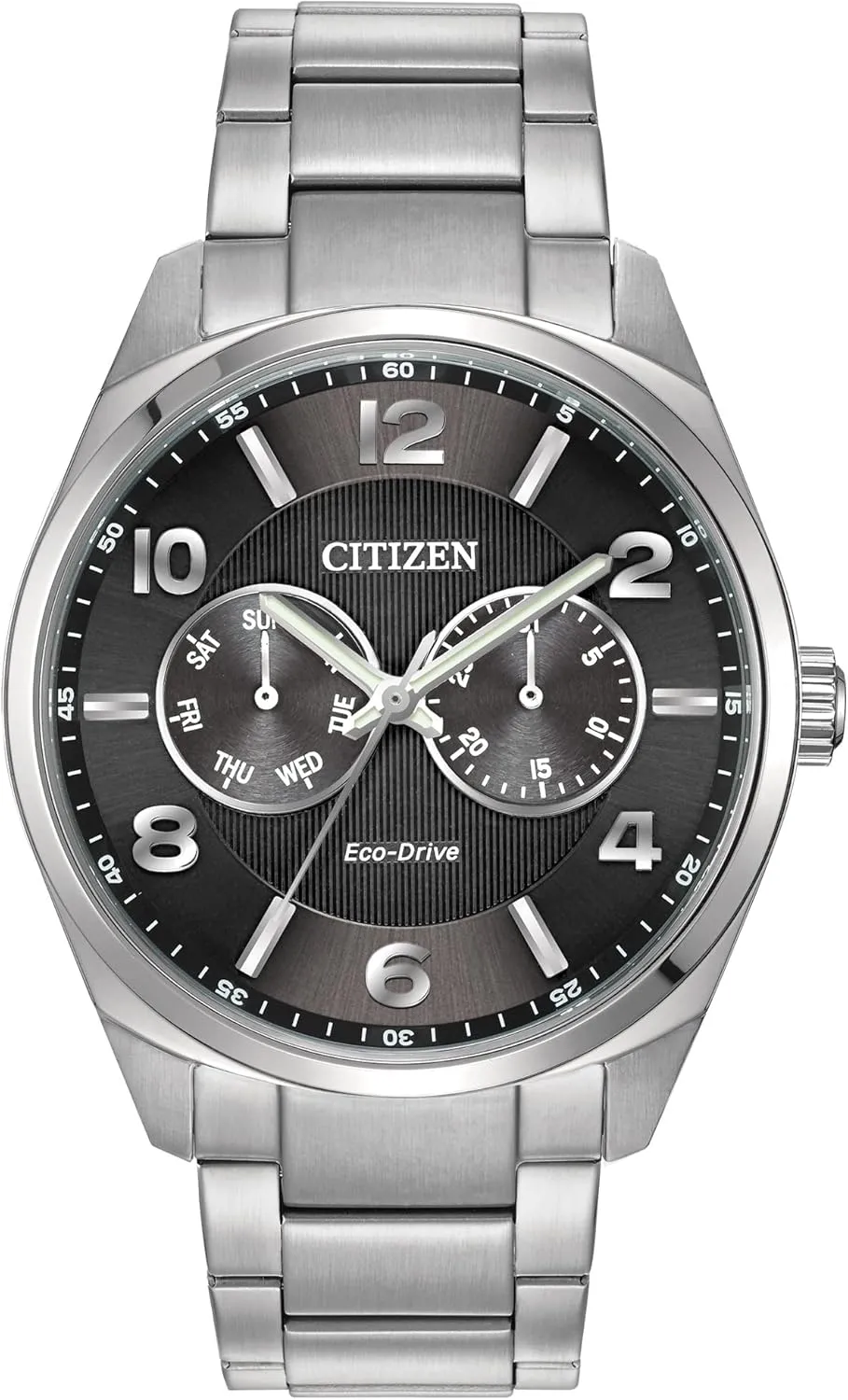 Steel, Black Dial (Model: AO9020-84E) Citizen Men's Eco-Drive Corso Classic journal mushroom girder chihuahua tame Watch in Stainless 