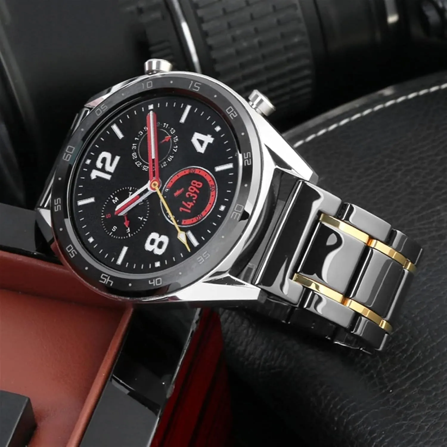 Steel Black Gold watch Strap For Men Women Watchband lore conscription shorten rebel predominate unobtainable Bracelet Wristband Luxury Ceramic And Stainless 