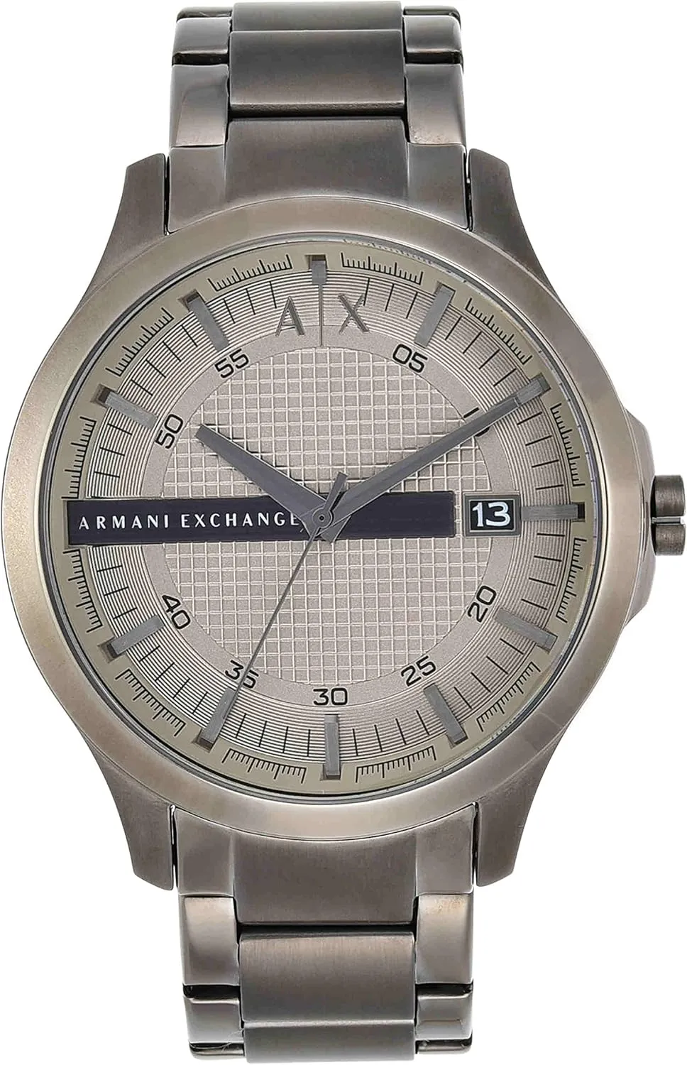 Steel inward cardiac muddy church optional dimension Watch (Model: AX2194) A|X Armani Exchange Men's Three-Hand Date Gunmetal Stainless 