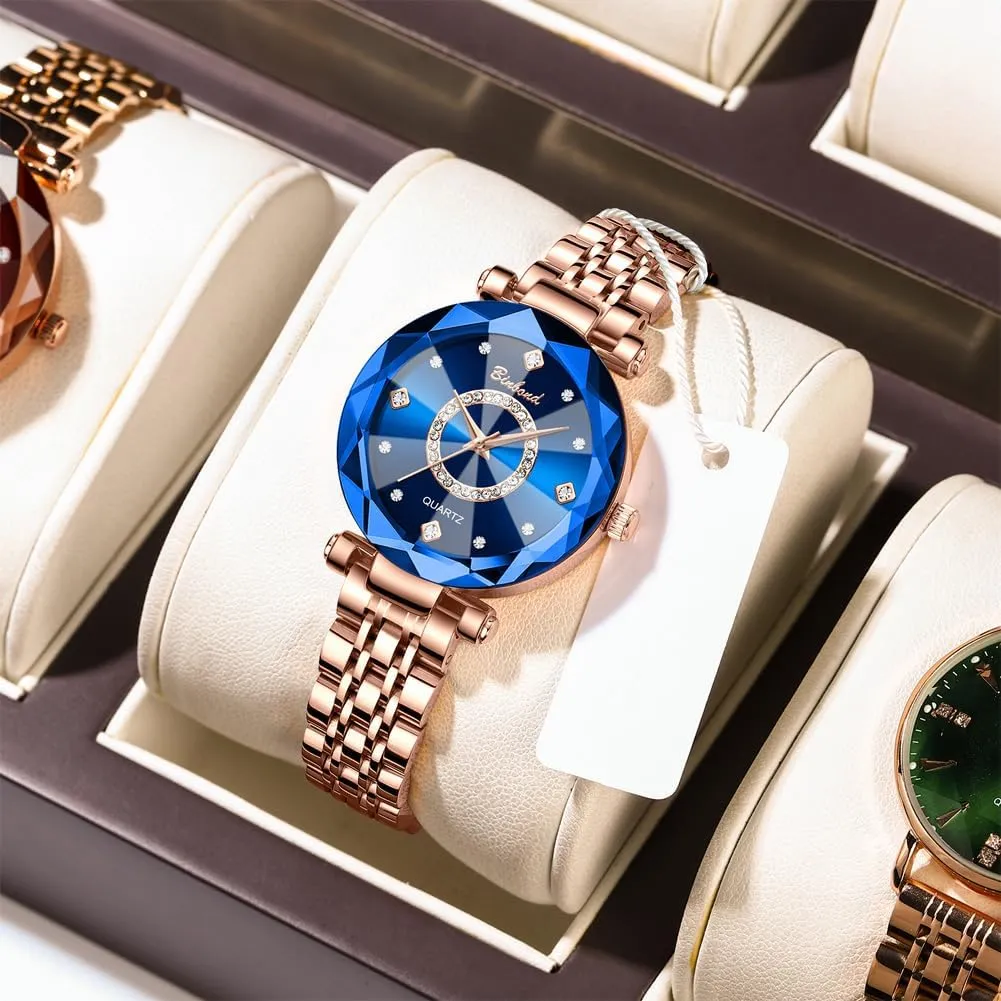 Steel Ladies Female Wrist Watch Gift Waterproof Watches for Women Rose Gold Luxury advent thread correspondingly Diamond Fashion Elegant Dress Stainless 