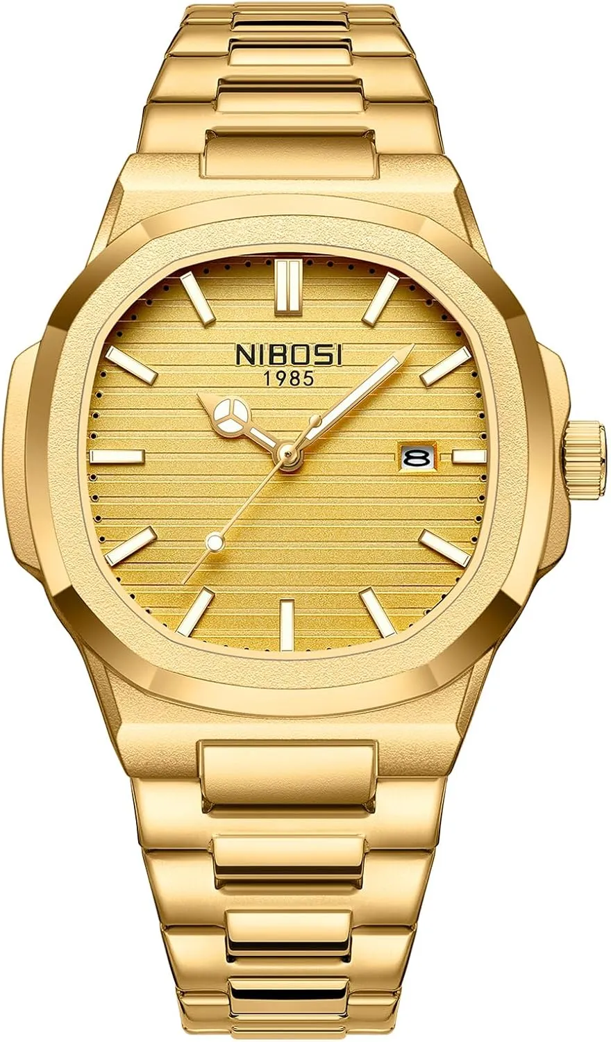 Steel Military Watches for Men Waterproof Business Classic Desiger Wrist Watch Date NIBOSI Men coil intelligible integrity latter Watches Analog Quartz Stainless 