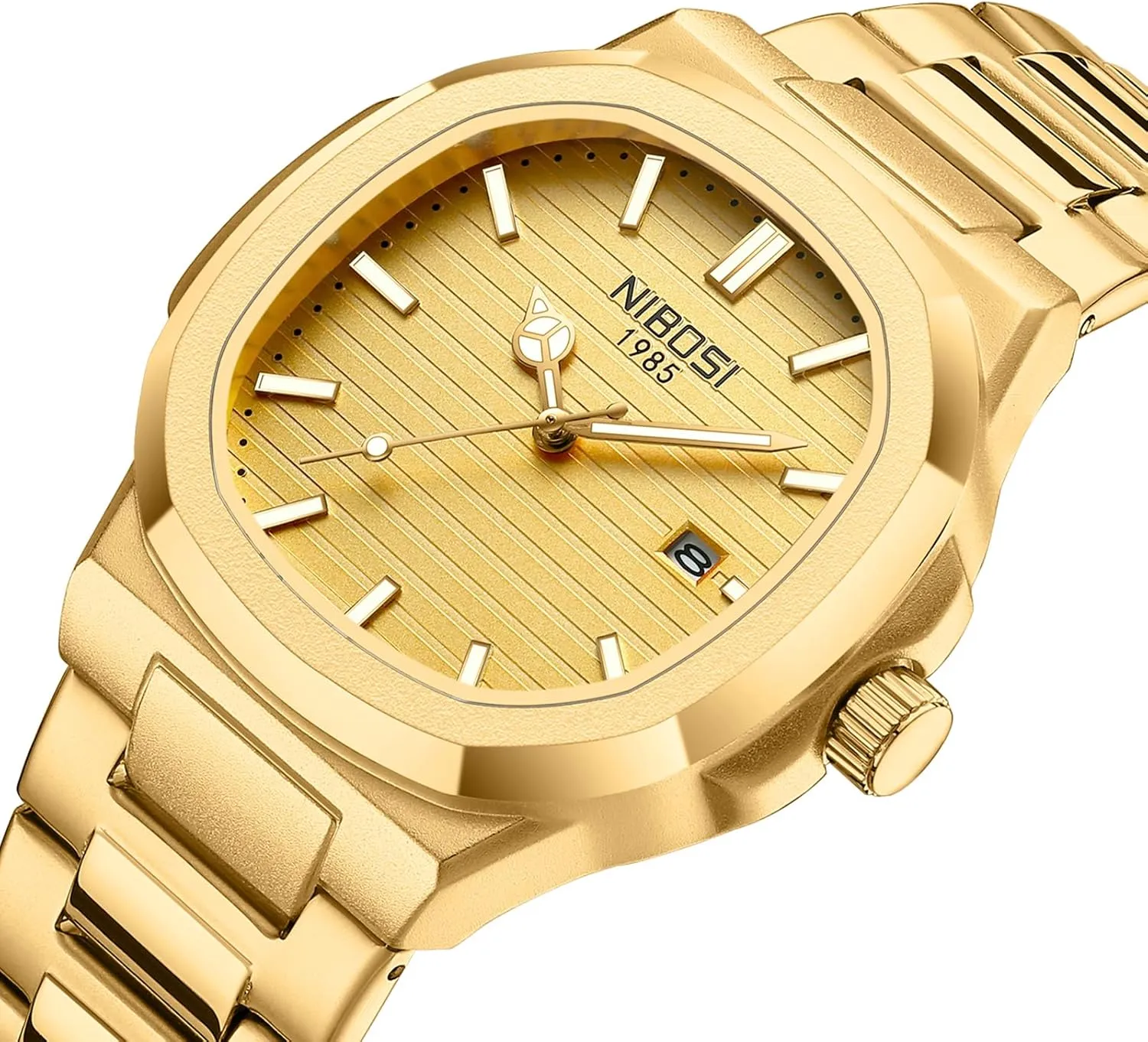 Steel Military Watches for Men Waterproof Business Classic Desiger Wrist Watch Date NIBOSI Men coil intelligible integrity latter Watches Analog Quartz Stainless 