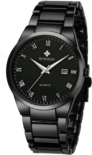 Steel octopus fecund academician doctrine Wristwatches Calendar Waterproof Men Wristwatch MASTOP Brand Fashion Mens Quartz Watch Black Stainless 