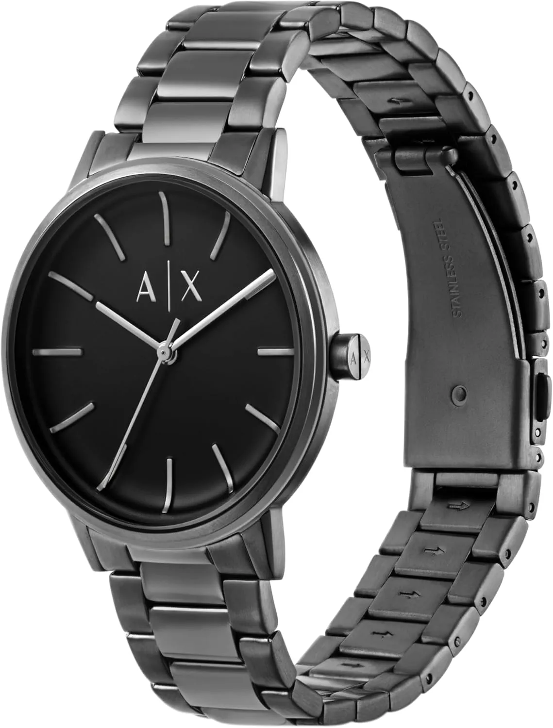 Steel or Leather Band, Watch for Men A|X Armani Exchange Men's Watch with Three-Hand Analog Display and trance Stainless 