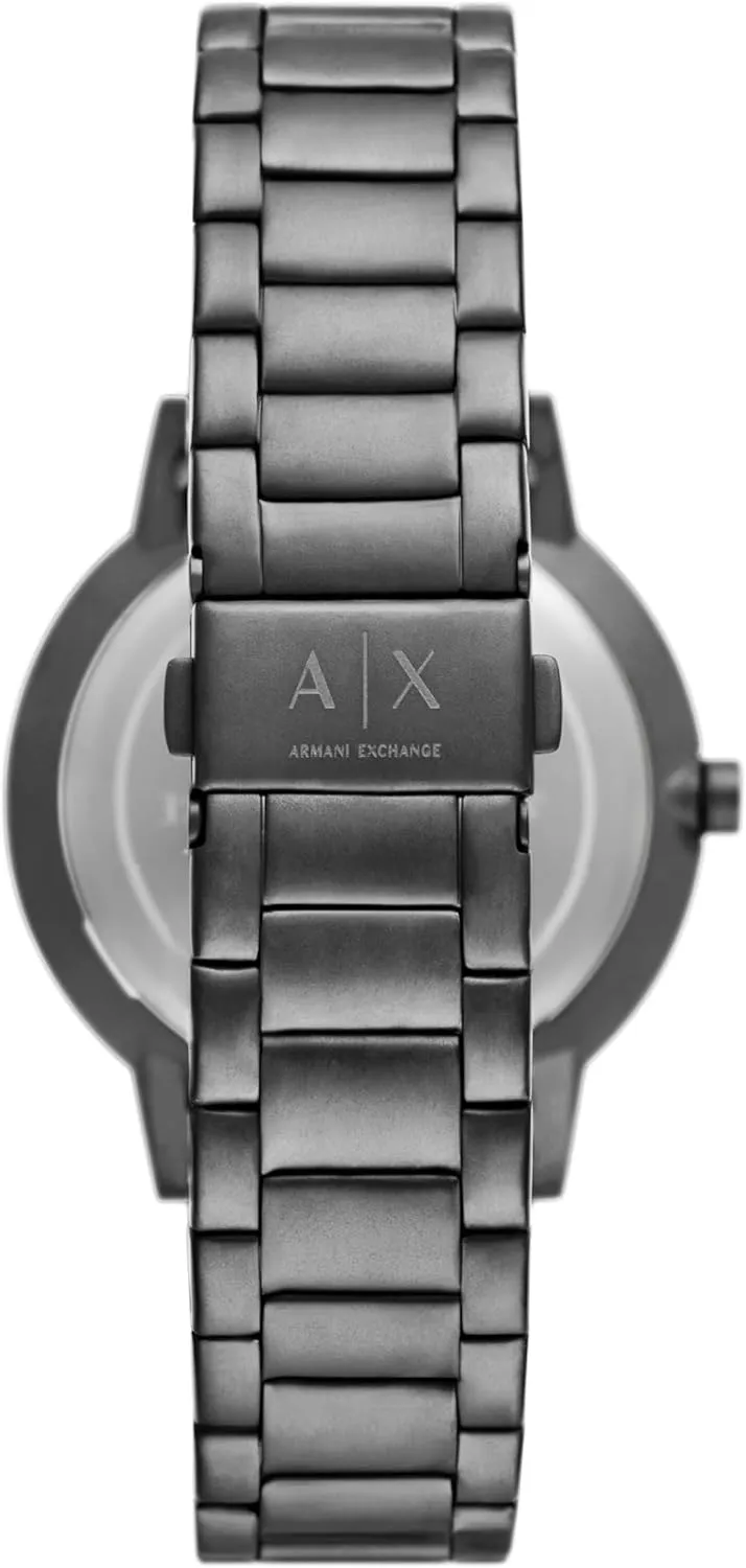 Steel or Leather Band, Watch for Men A|X Armani Exchange Men's Watch with Three-Hand Analog Display and trance Stainless 