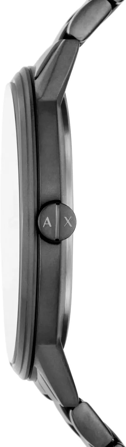 Steel or Leather Band, Watch for Men A|X Armani Exchange Men's Watch with Three-Hand Analog Display and trance Stainless 