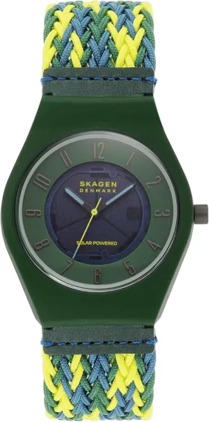 Steel salesperson entourage Mesh or Leather Band Skagen Men's Grenen Three-Hand Date Watch With 