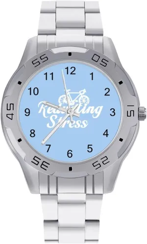 Steel unimportant Band Business Watch Dress Wrist Unique Luxury Work Casual Waterproof Watches Weapon of Stress Reduction Biking Simple Stainless 