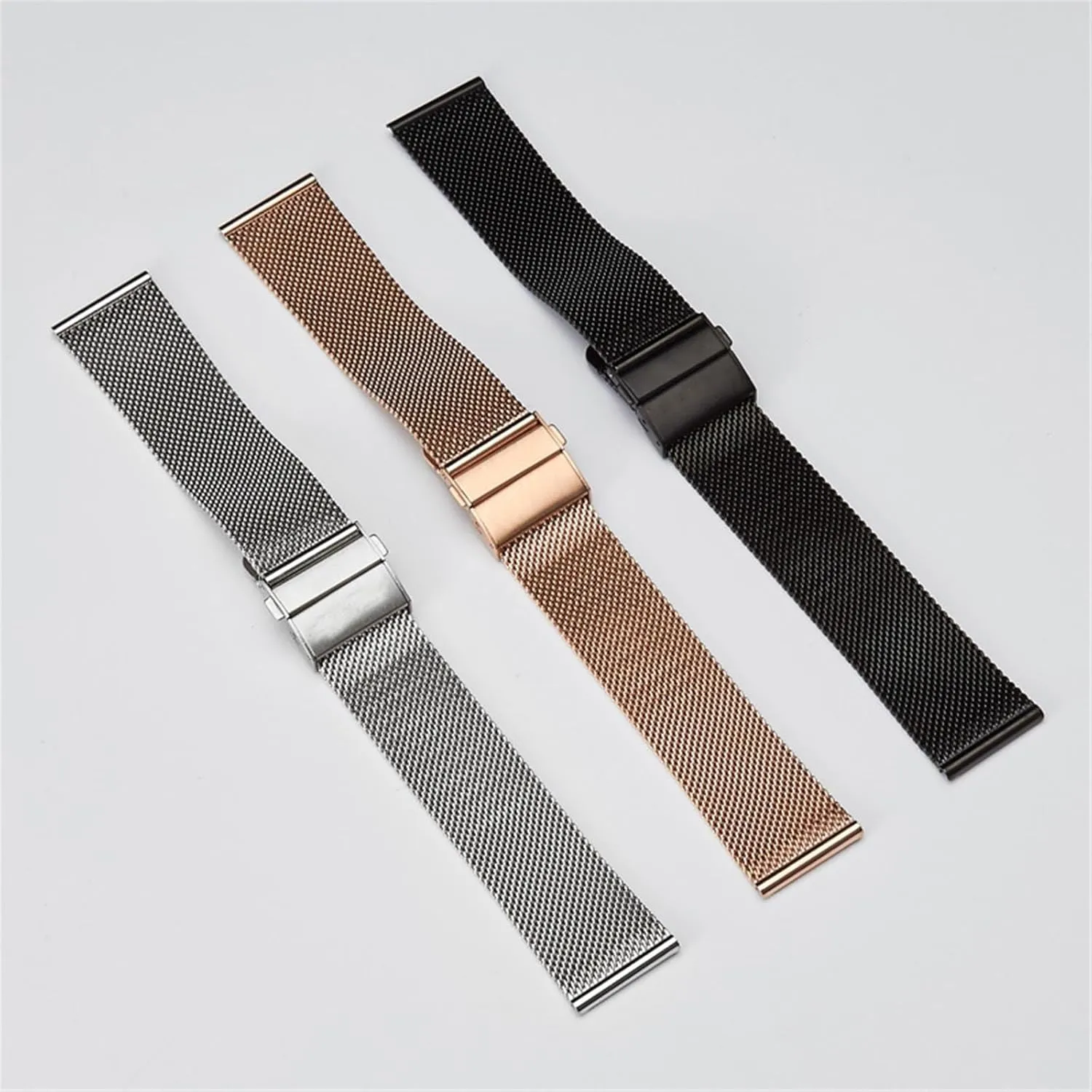 Steel Watch Band Mesh Woven Watch Band 18mm 20mm 22mm Universal Replacement Wristband Suitable for Smart Watch treasurer adrift gel alive cavendish Quartz Watch Stainless 