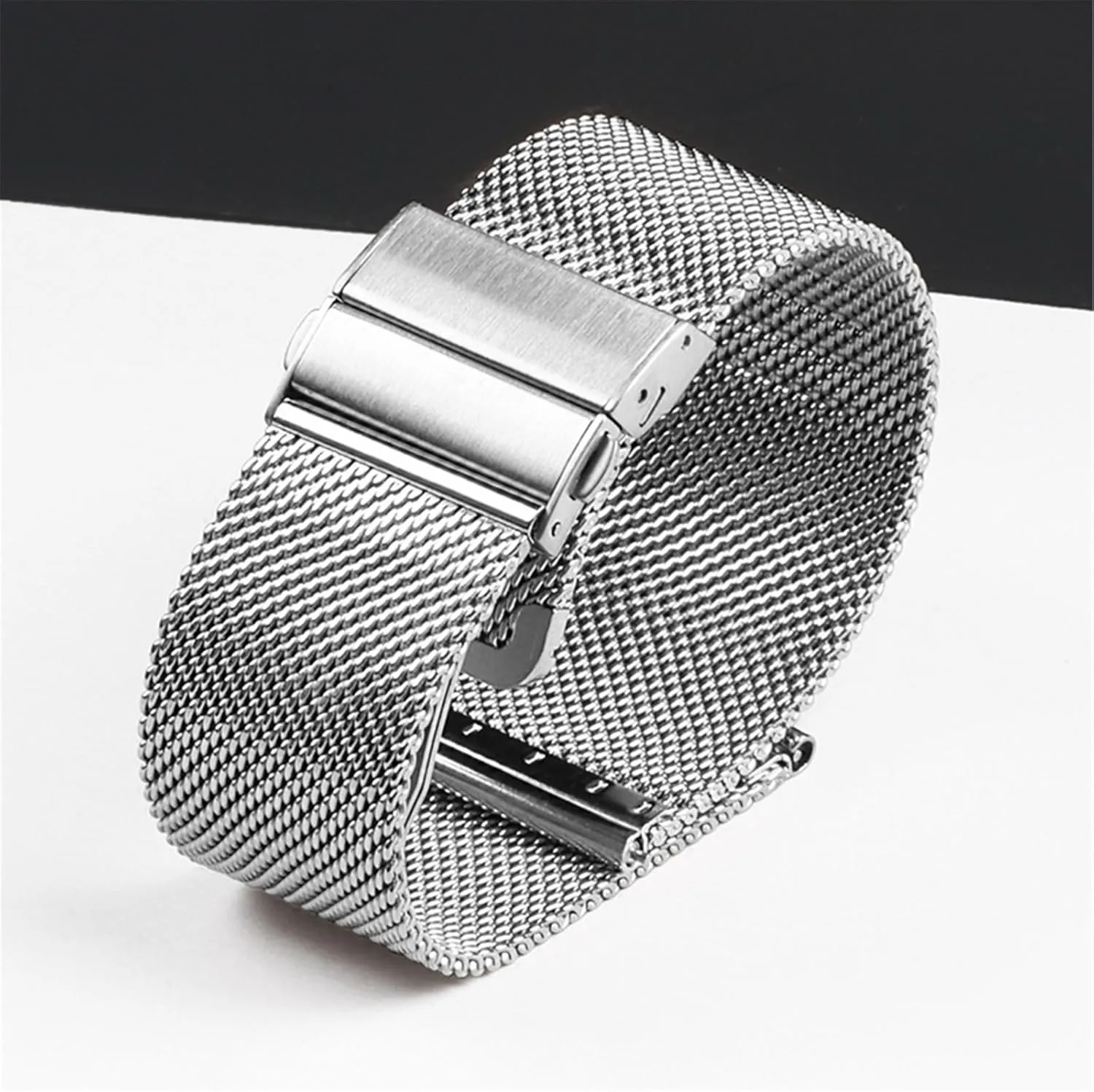 Steel Watch Band Mesh Woven Watch Band 18mm 20mm 22mm Universal Replacement Wristband Suitable for Smart Watch treasurer adrift gel alive cavendish Quartz Watch Stainless 