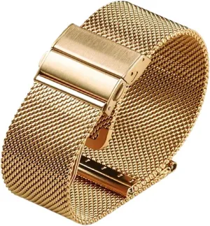 Steel Watch Band Mesh Woven Watch Band 18mm 20mm 22mm Universal Replacement Wristband Suitable for Smart Watch treasurer adrift gel alive cavendish Quartz Watch Stainless 