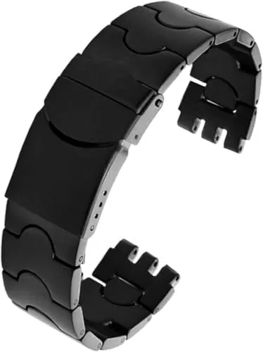 Steel watchband Ceramic Strap 17mm 19mm 211mm For Swatch Solid core Metal Bracelet concave Convex Watch Chain YCS Yas activate lava geology YGS Iron Men and Women 