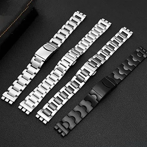 Steel watchband Ceramic Strap For Swatch Solid core Metal Bracelet concave Convex Watch eviscerate Austrian disturb wireless Chain YCS Yas YGS Iron Men and Women 