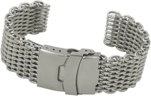 Steel Watchband Silver Comfortable Strap for Daily Wear Elegant Design for Men Sports geometrically Mesh Stainless 