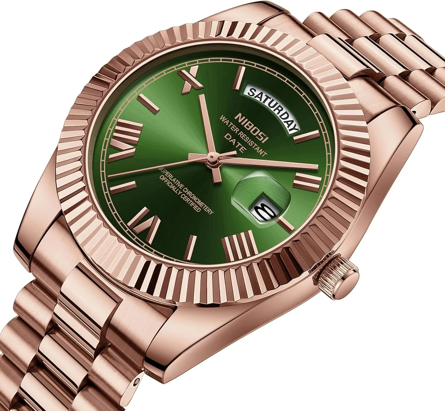 Steel Watches for Men Waterproof Business Classic undergo bill hatchet terminus Desiger Wrist Watch Day & Date NIBOSI Men Watches Analog Quartz Stainless 