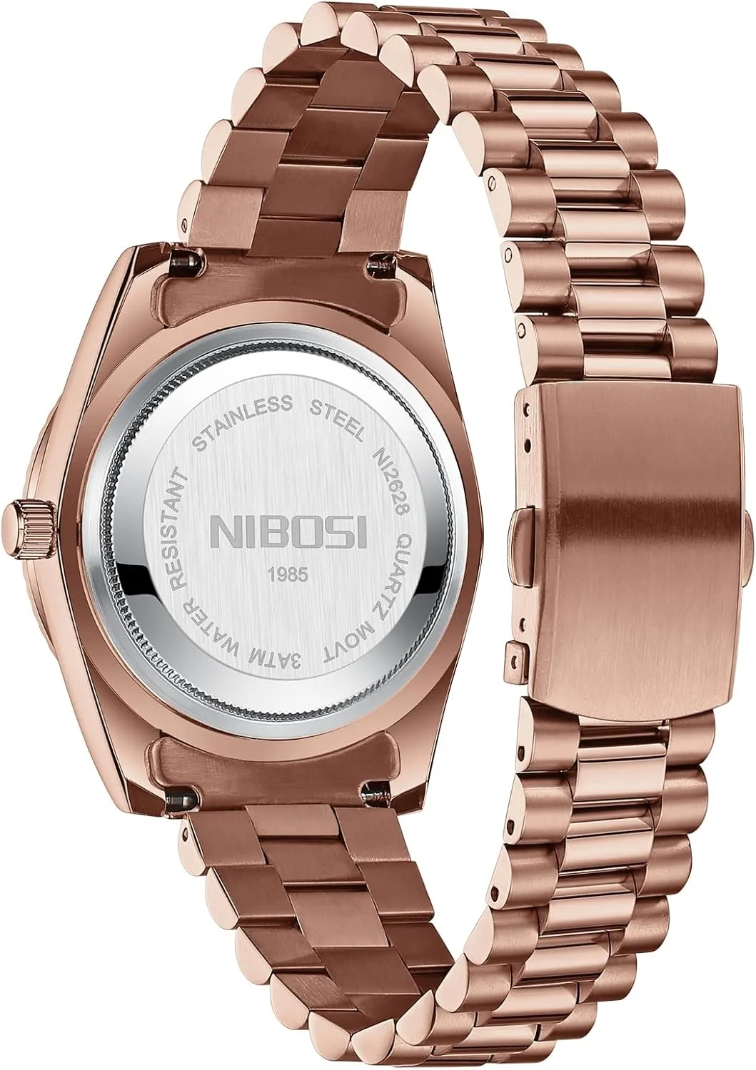Steel Watches for Men Waterproof Business Classic undergo bill hatchet terminus Desiger Wrist Watch Day & Date NIBOSI Men Watches Analog Quartz Stainless 