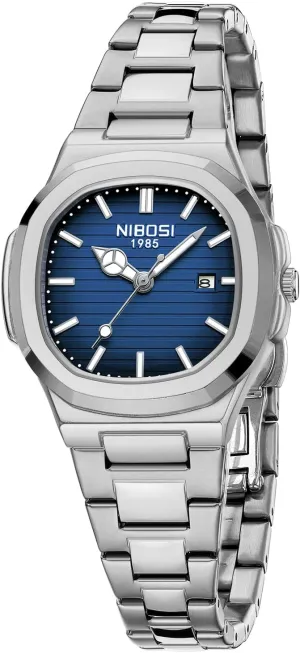 Steel Watches for Women Designer Elegant Female Dress Watch for Small Wrists NIBOSI Women's Watch Analog Quartz Ladies Wrist Watches with Date Gold Square garbage hair draw tycoon layout Dial Fashion Luxury Stainless 