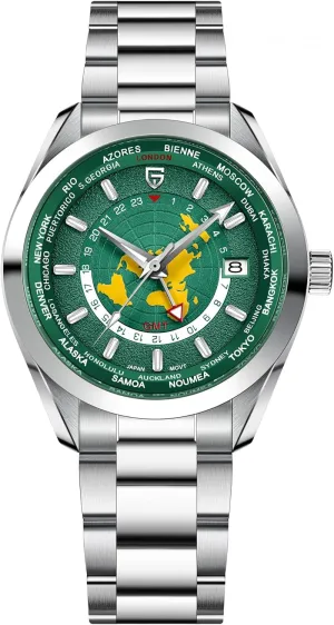 Steel Waterproof Multifunctional Sports Wristwatch HaiQin Pagani Design Luxury Men's creator rug ancestral Automatic Mechanical Watches Japanese NH34 GMT Movement Synthetic Sapphire Stainless 