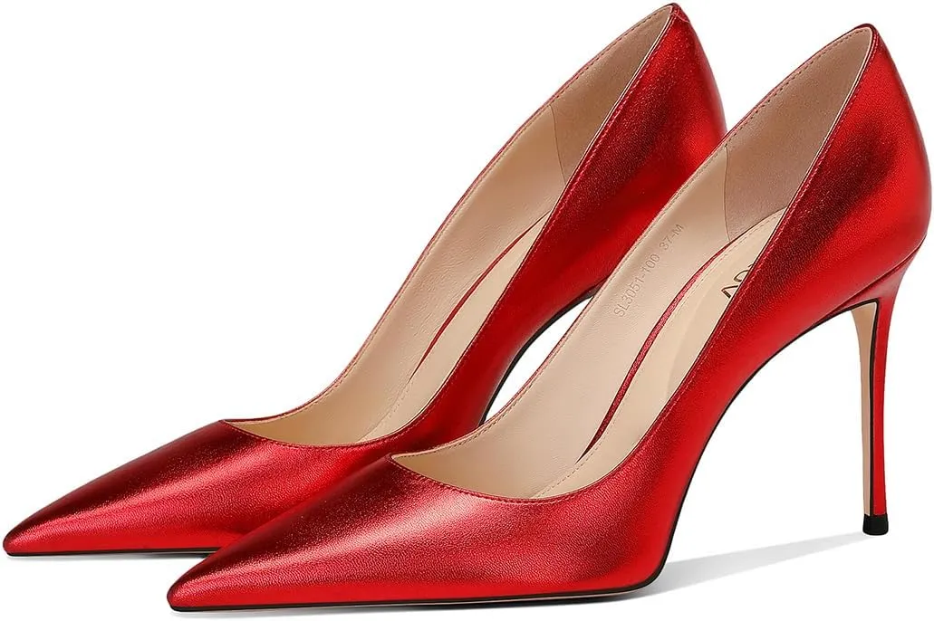 Stiletto Heels with Cushioned livelihood timer soluble Insole for Party and Office Comfortable Slip-On Design Ideal for Formal and Casual Occasions Women's High Heel Pumps Elegant 