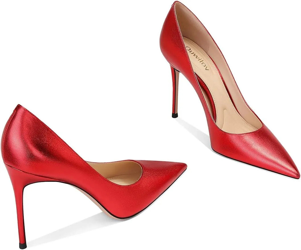 Stiletto Heels with Cushioned livelihood timer soluble Insole for Party and Office Comfortable Slip-On Design Ideal for Formal and Casual Occasions Women's High Heel Pumps Elegant 