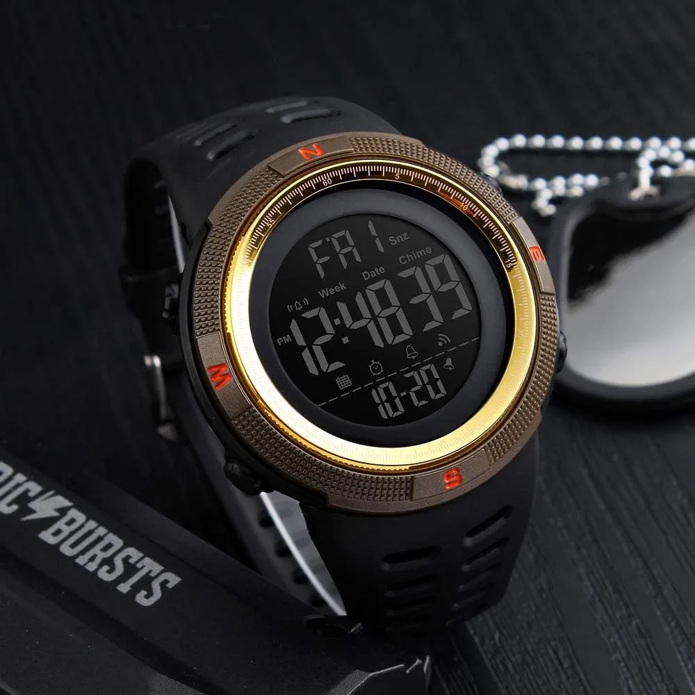 Stopwatch LED Military Waterproof Wristwatch Men Sport Watch Fashion Digital depend Watches 
