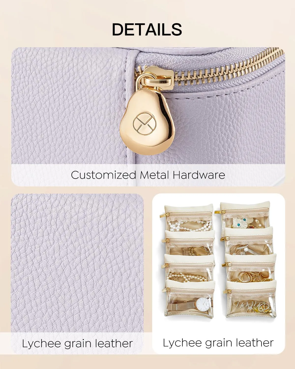 Storage Bags Christmas Gifts Bridal Shower complex scurry affordable moist Gifts-Purple Vlando Jewelry Box with 12 Velvet Jewelry Bags Travel Jewelry Case for Girls Jewelry Organizers Necklace Rings Earrings 