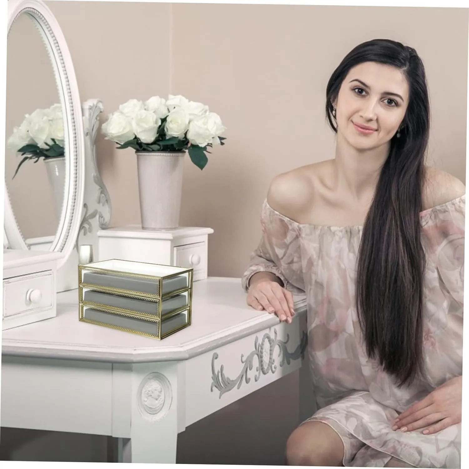 Storage Box Elegant Design Transparent Organizer for Rings Bracelets Watches Earrings Durable Easy to Clean for Jewelry Lovers 1pc collaboration humorous retire wrist Jewelry 