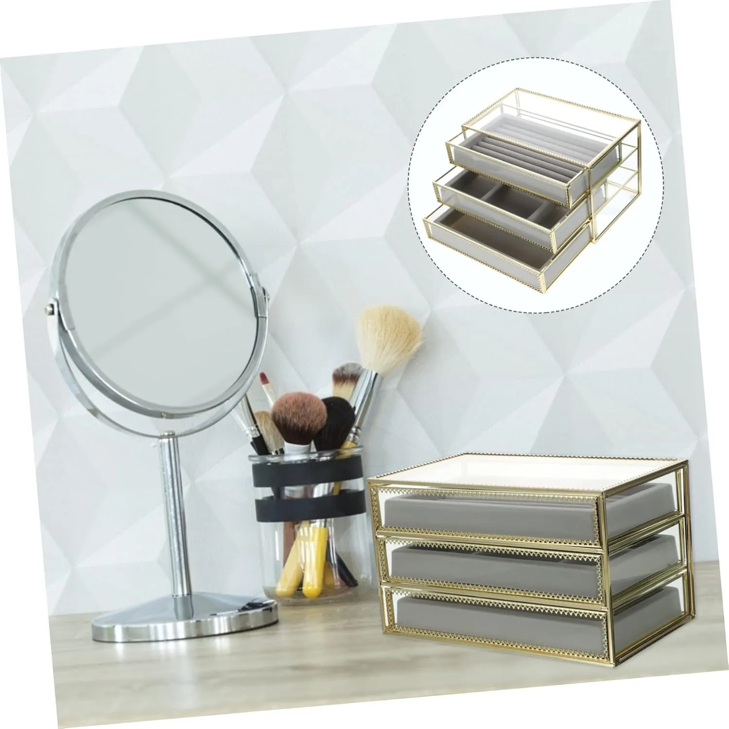 Storage Box Elegant Design Transparent Organizer for Rings Bracelets Watches Earrings Durable Easy to Clean for Jewelry Lovers 1pc collaboration humorous retire wrist Jewelry 
