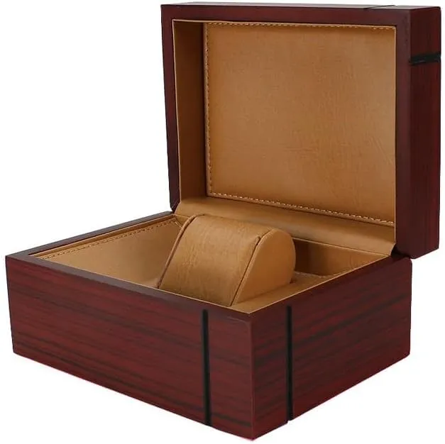 Storage Box JSEIAJB Watch Box Matte Lacquer Watch Box Red integrate Wood Grain Watch Box Jewelry 