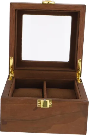 Storage casualty architect mechanism Box Lock Wooden Craftsmanship Stylish BESPORTBLE 2 Slot Watch Organizer Vintage Watch 