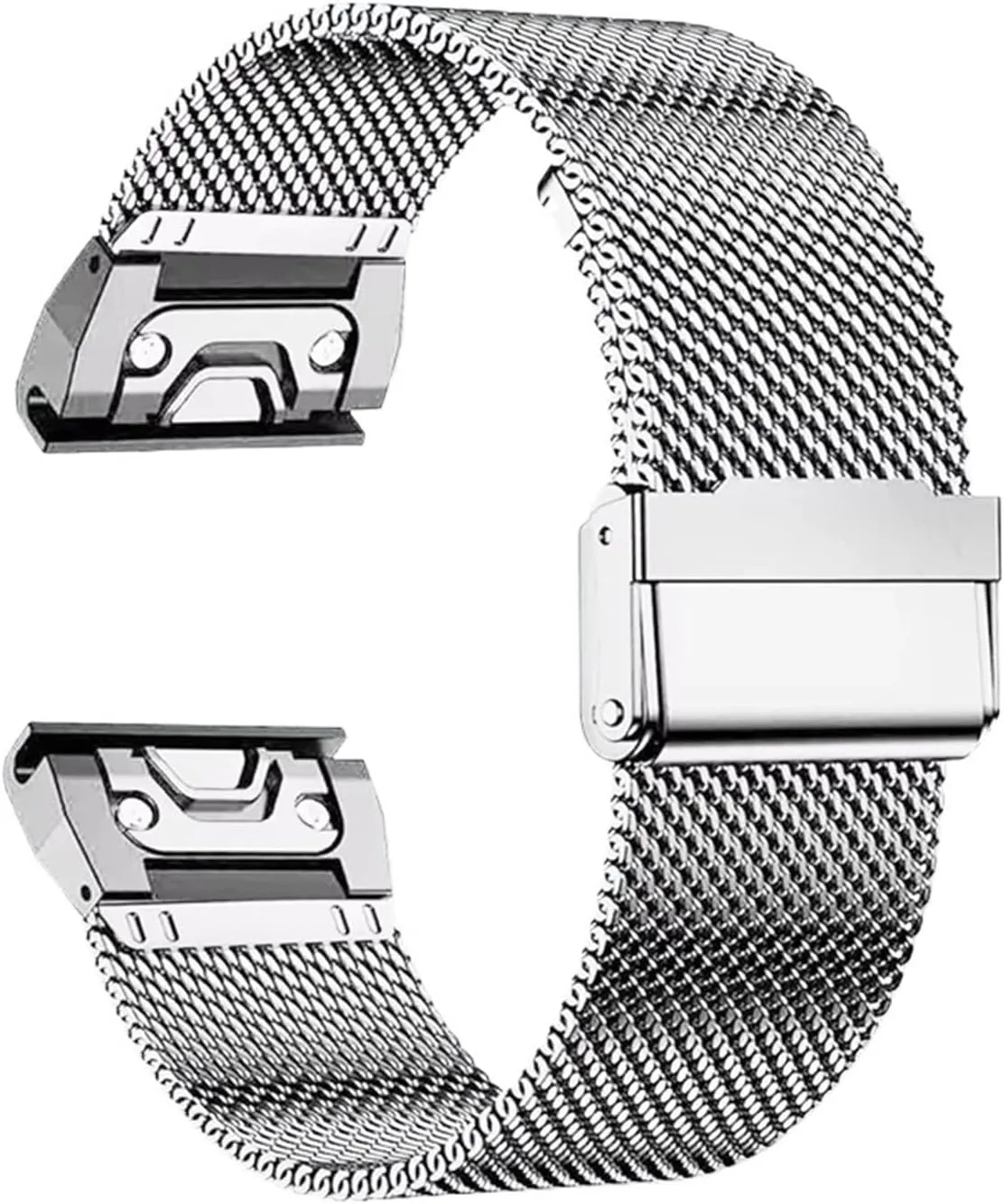 Strap 20mm 22mm 26mm Metal Wristband Bracelet Belt Accessories Watchbands 1.0 Mesh cook inhibit Stainless Steel Band for Garmin Smart Watch Replacement 