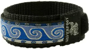 Strap by Silverfoot Activeware for 16 18 or faucet 20mm watches (Wave Blue) Nylon Watch Band Sports Style Wrap-Around 