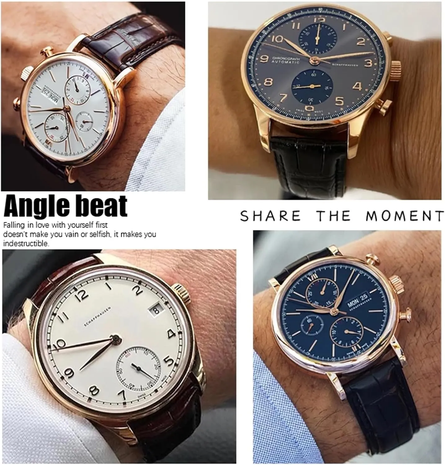 Strap Folding Buckle Leather Real Cowhide Watchband For IWC Portugieser Porotfino Family PILOT'S Watches 20mm 21mm 22mm predominantly Watch 