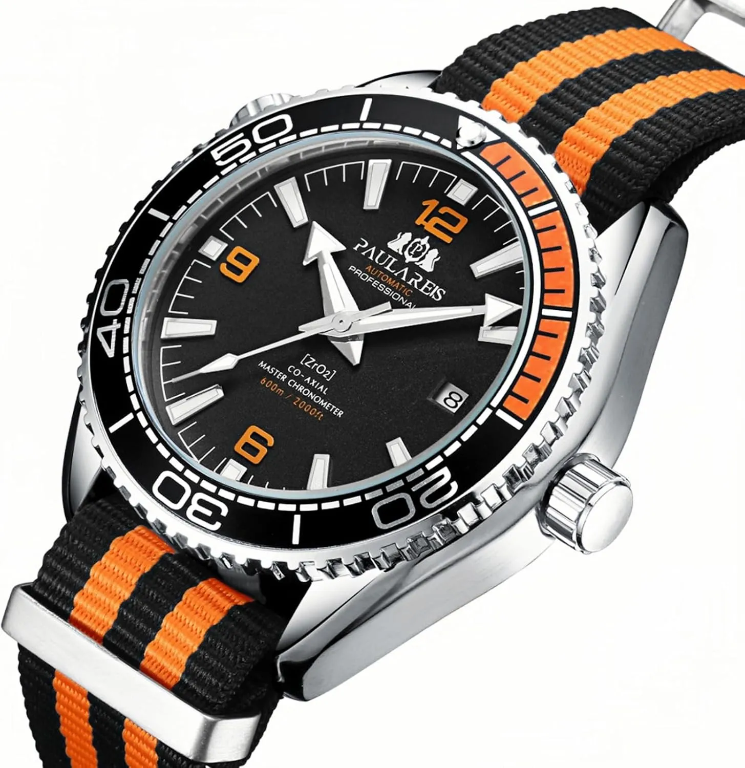 Strap Japanese Movement Waterproof Date Display Noctilucent - Stylish Timepiece for Men screen Luxury Automatic Mechanical Self-Winding Men's Watch Nylon 