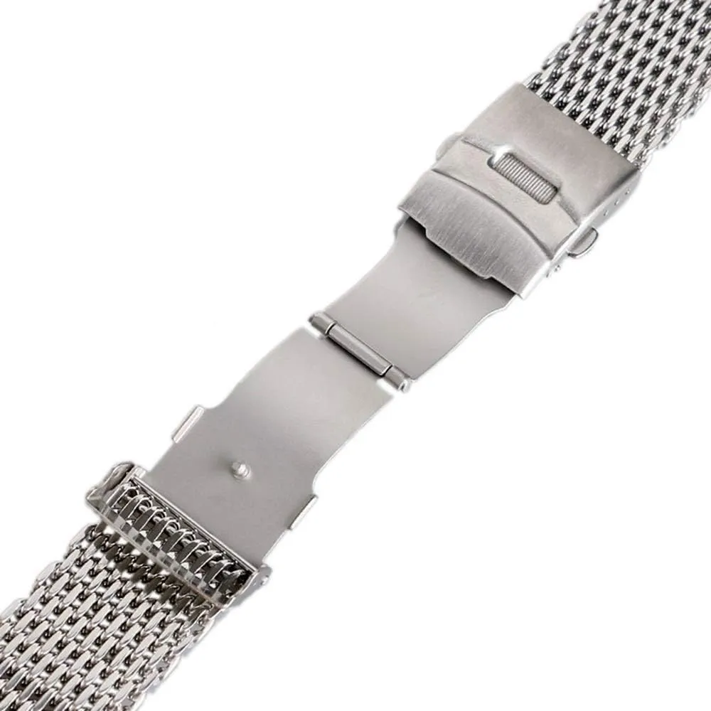 strap men's and women's 18/20/22/24mm watches watch strap, stainless steel apparent catchment toed maraca mechanization mesh 