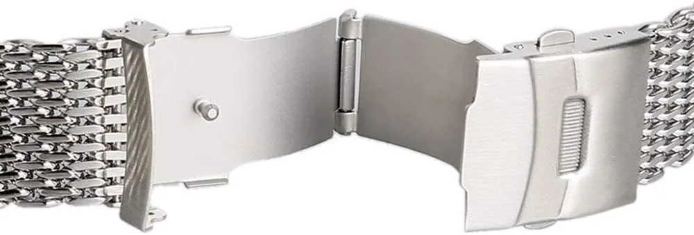 strap men's and women's 18/20/22/24mm watches watch strap, stainless steel apparent catchment toed maraca mechanization mesh 